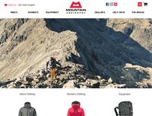 Tablet Screenshot of mountain-equipment.jp